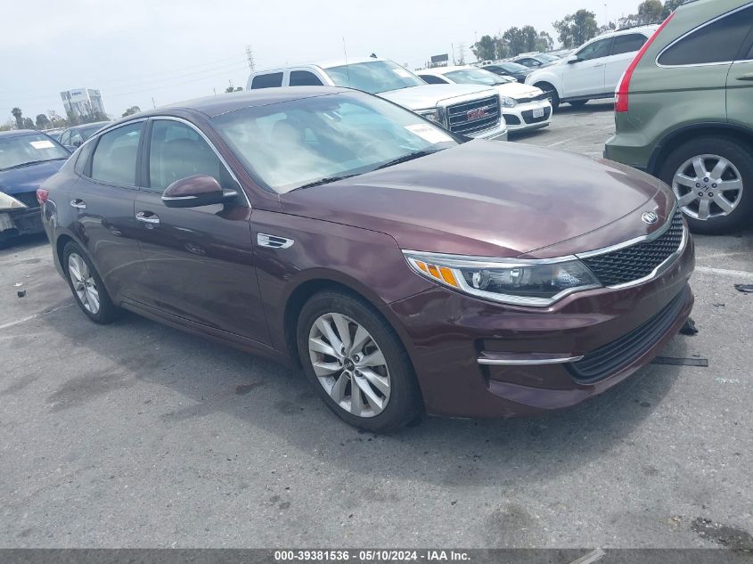 2016 Kia Optima Lx VIN: 5XXGT4L31GG061305 Lot: 39381536