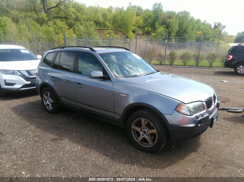 2004 BMW X3 2.5I VIN: WBXPA73454WB20064 Lot: 39381572