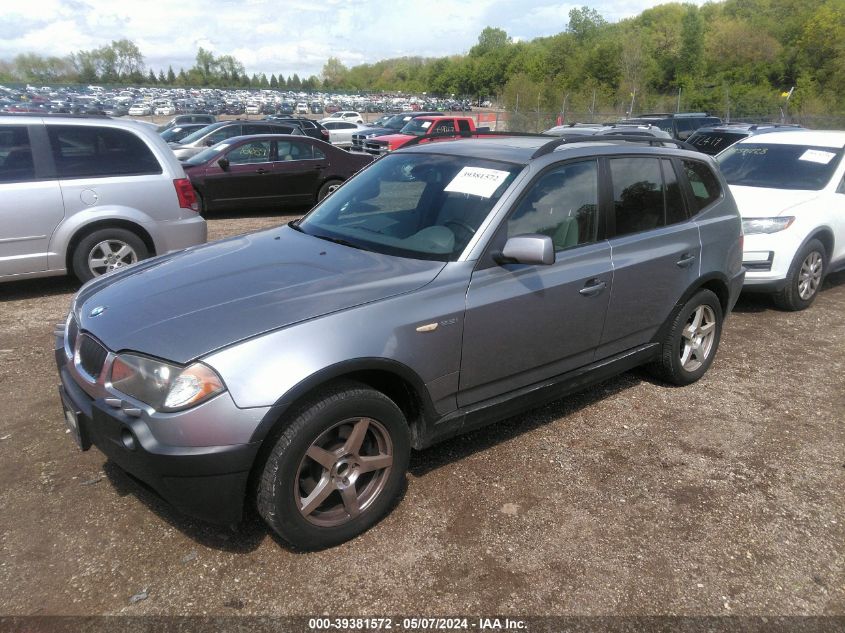 2004 BMW X3 2.5I VIN: WBXPA73454WB20064 Lot: 39381572