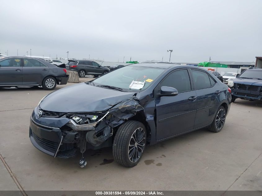 2016 Toyota Corolla S Plus VIN: 5YFBURHE1GP481054 Lot: 39381594