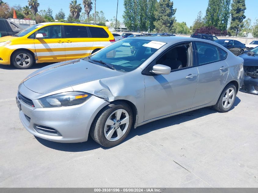 2015 Dodge Dart Sxt VIN: 1C3CDFBB0FD352357 Lot: 39381596