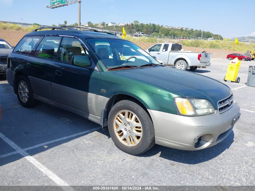 2002 Subaru Outback H6-3.0 L.l. Bean Edition VIN: 4S3BH806X27609188 Lot: 39381600