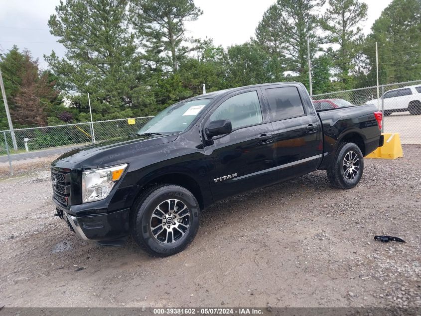 2023 Nissan Titan Sv 4X4 VIN: 1N6AA1ECXPN111787 Lot: 39381602