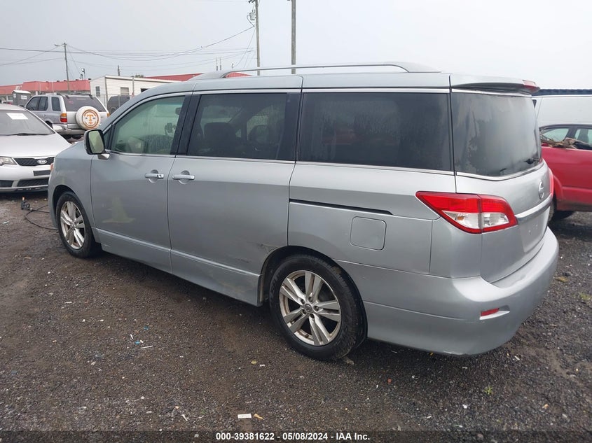 2014 Nissan Quest Sl VIN: JN8AE2KP9E9108314 Lot: 39381622