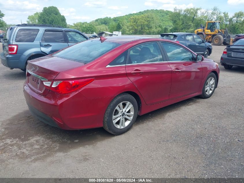 2014 Hyundai Sonata Gls VIN: 5NPEB4AC7EH845132 Lot: 39381628