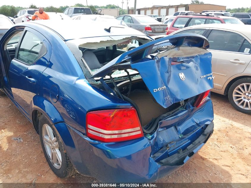 2010 Dodge Avenger R/T VIN: 1B3CC5FB0AN142011 Lot: 39381646