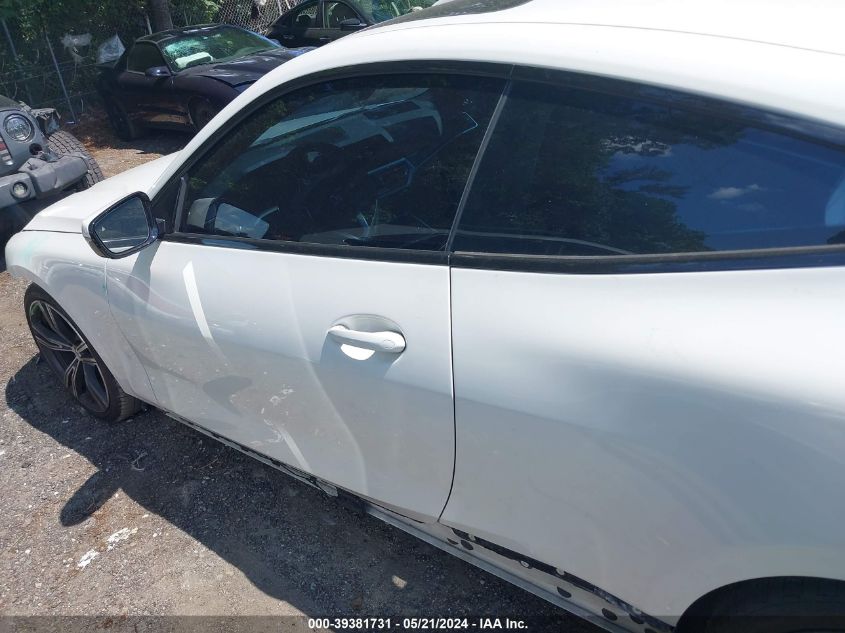 2021 BMW 430I VIN: WBA53AP03MCF77201 Lot: 39381731