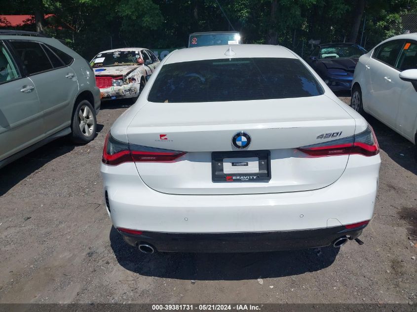 2021 BMW 430I VIN: WBA53AP03MCF77201 Lot: 39381731
