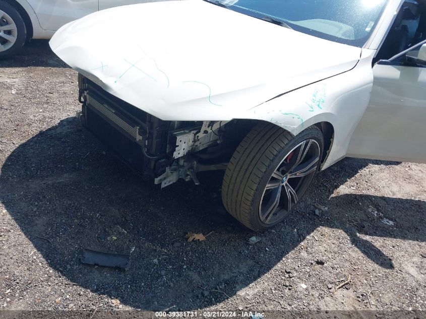 2021 BMW 430I VIN: WBA53AP03MCF77201 Lot: 39381731