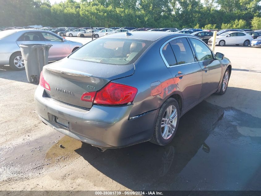 2011 Infiniti G37X VIN: JN1CV6AR5BM406501 Lot: 39381739