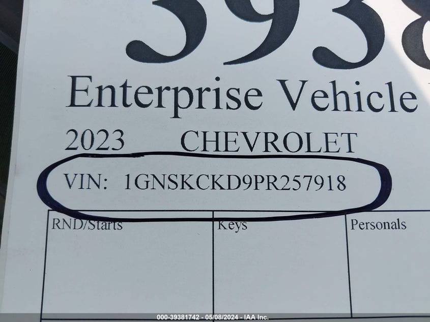 2023 CHEVROLET SUBURBAN K1500 LT - 1GNSKCKD9PR257918