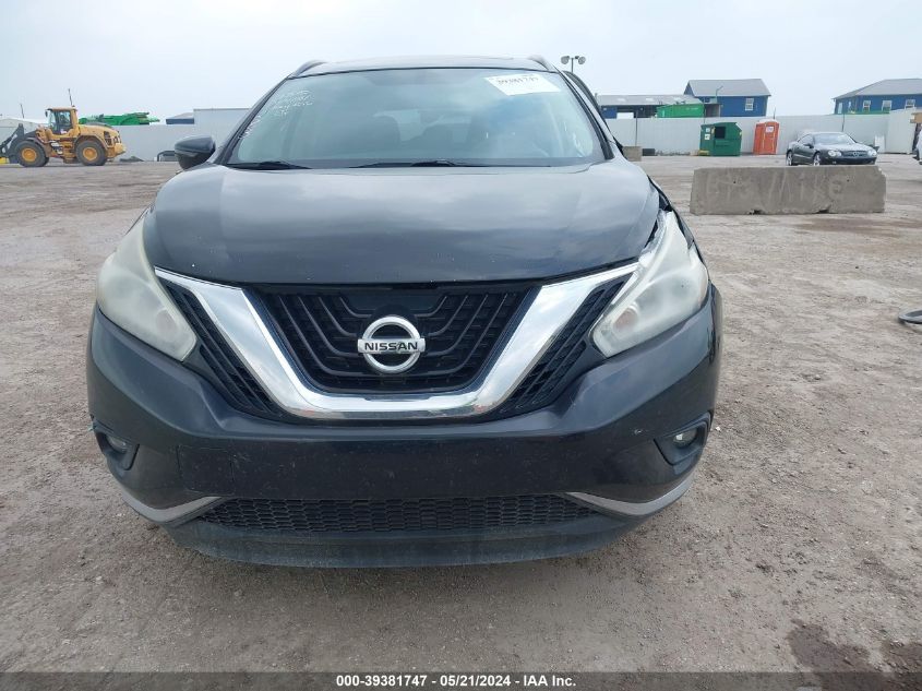 2015 Nissan Murano Sv VIN: 5N1AZ2MGXFN292003 Lot: 39381747