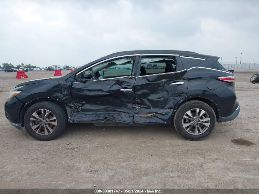 2015 Nissan Murano Sv VIN: 5N1AZ2MGXFN292003 Lot: 39381747