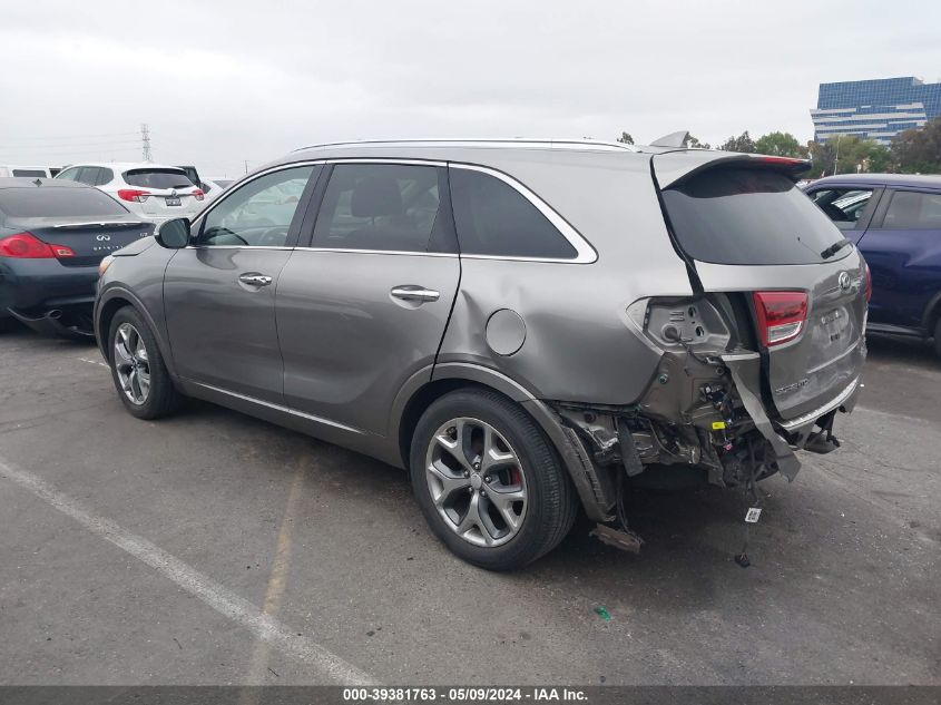 2017 Kia Sorento 3.3L Sx VIN: 5XYPK4A59HG336343 Lot: 39381763