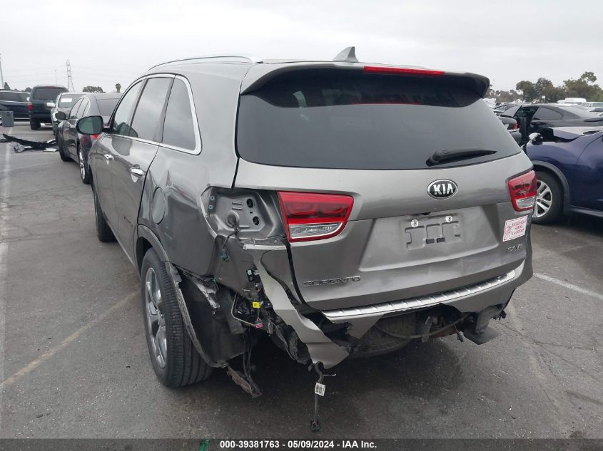 2017 Kia Sorento 3.3L Sx VIN: 5XYPK4A59HG336343 Lot: 39381763