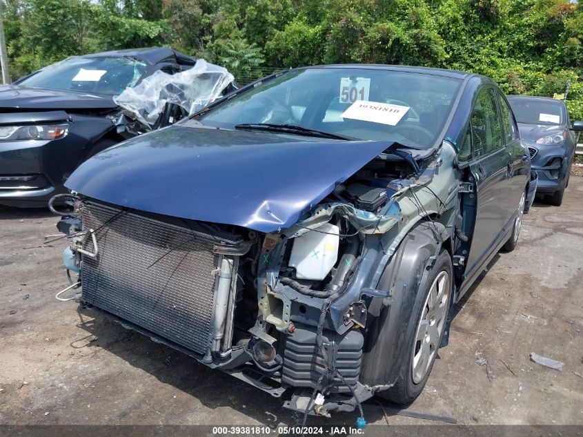 2009 Honda Civic Lx VIN: 2HGFA16539H538363 Lot: 39381810