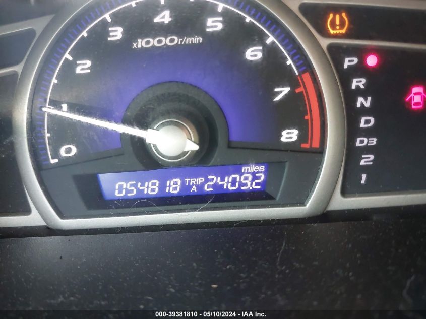 2009 Honda Civic Lx VIN: 2HGFA16539H538363 Lot: 39381810