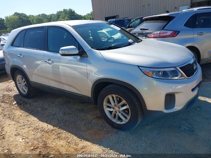 2014 Kia Sorento Lx VIN: 5XYKT3A64EG485247 Lot: 39381837