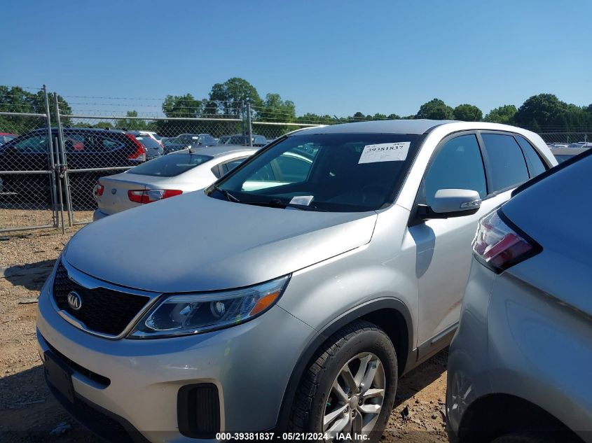 2014 Kia Sorento Lx VIN: 5XYKT3A64EG485247 Lot: 39381837