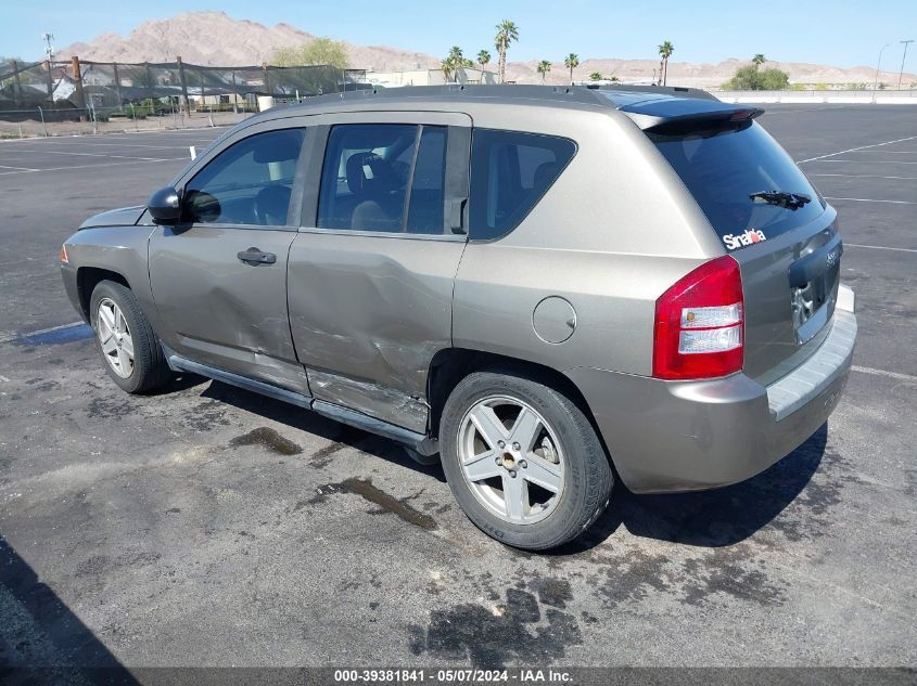 2007 Jeep Compass Sport VIN: 1J8FT47W47D216092 Lot: 39381841