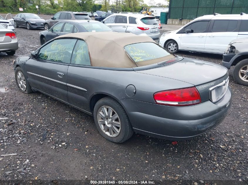 2004 Chrysler Sebring Limited VIN: 1C3EL65R04N260967 Lot: 39381845