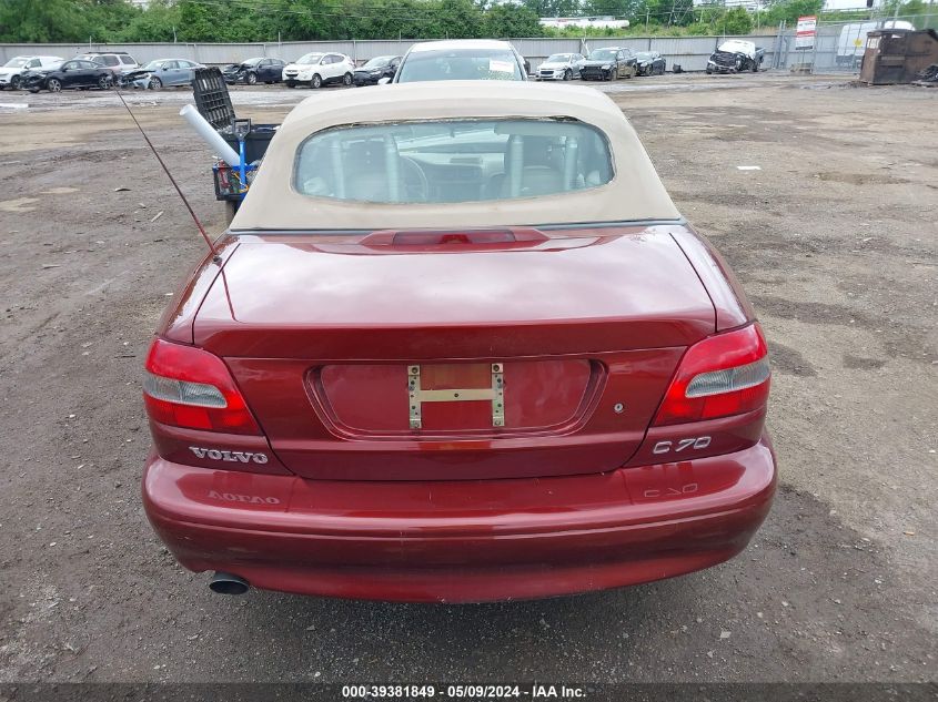 2000 Volvo C70 Lt VIN: YV1NC56D9YJ008442 Lot: 39381849