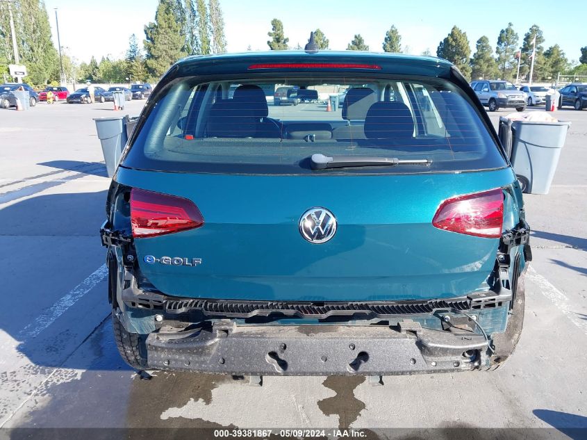 2017 Volkswagen E-Golf Se VIN: WVWKR7AU7HW953936 Lot: 39381867