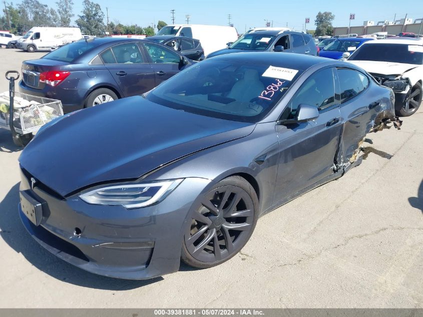 2022 Tesla Model S Dual Motor All-Wheel Drive VIN: 5YJSA1E54NF469634 Lot: 39381881