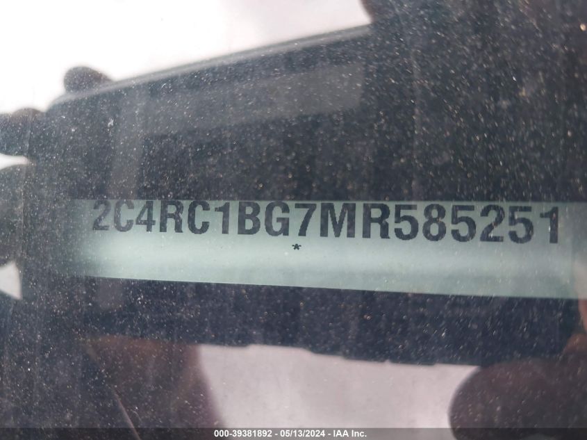 2021 CHRYSLER PACIFICA TOURING L - 2C4RC1BG7MR585251