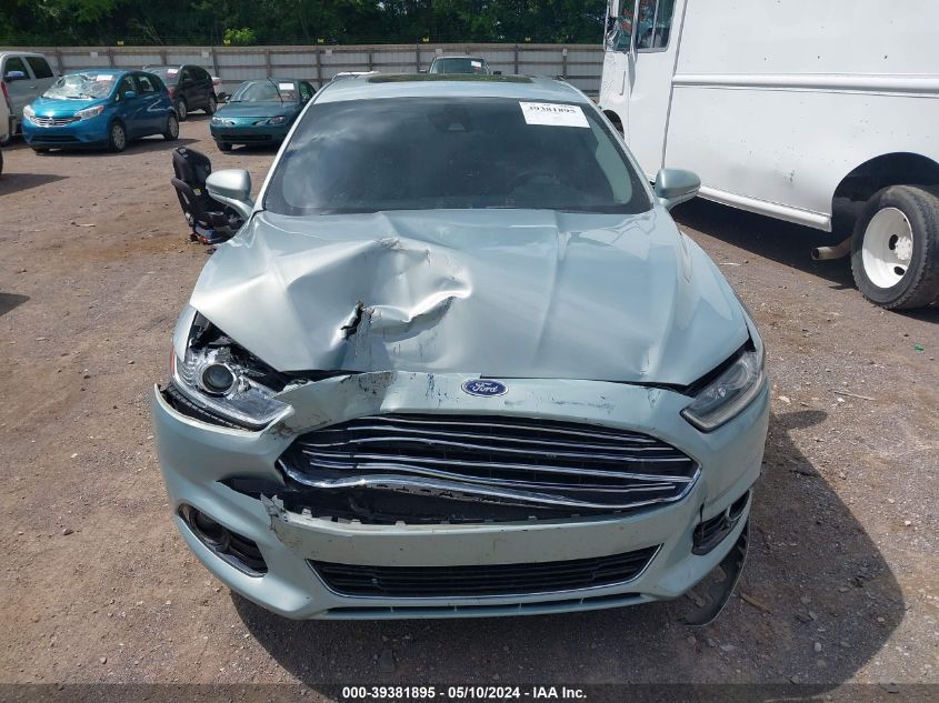 2013 Ford Fusion Hybrid Titanium VIN: 3FA6P0RU5DR355639 Lot: 39381895