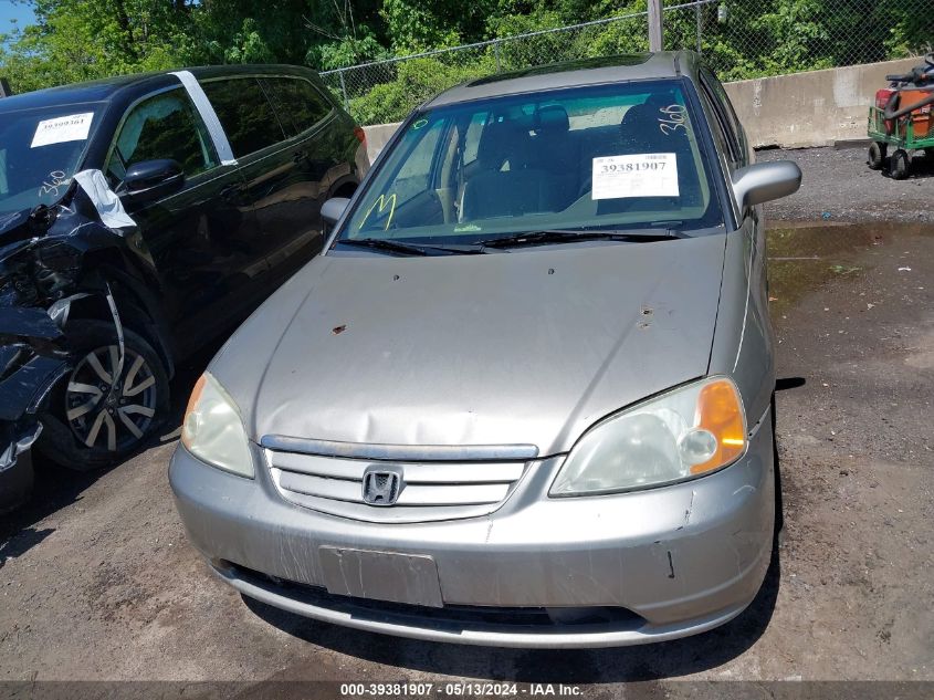 2003 Honda Civic Ex VIN: 2HGES26823H513650 Lot: 39381907