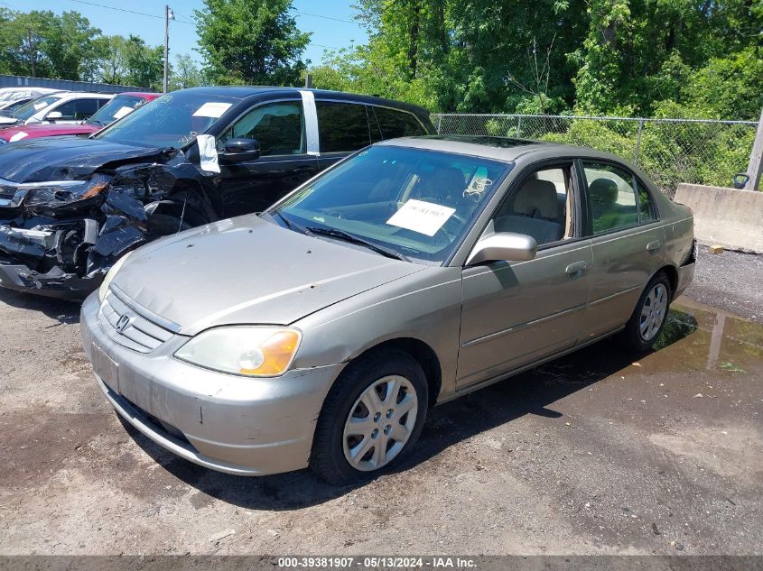 2003 Honda Civic Ex VIN: 2HGES26823H513650 Lot: 39381907