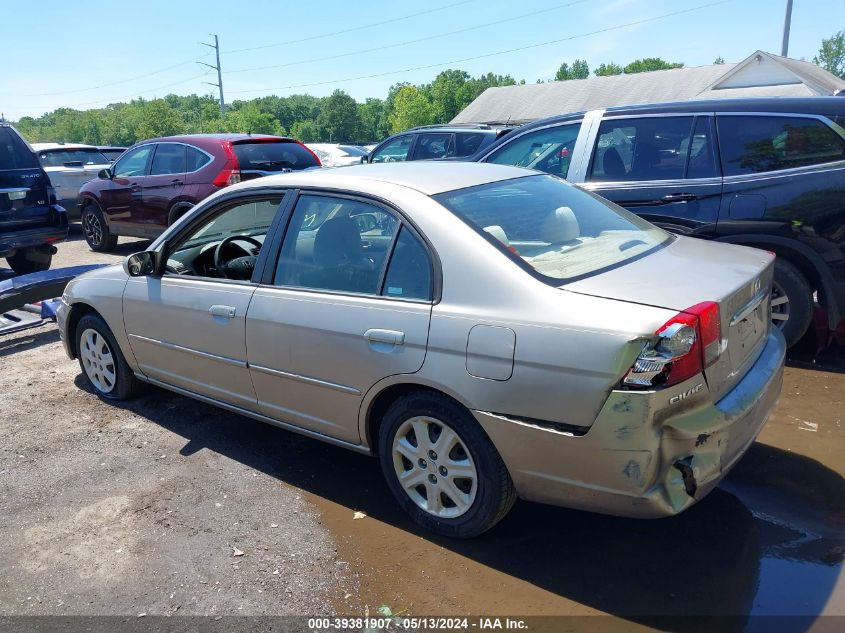 2003 Honda Civic Ex VIN: 2HGES26823H513650 Lot: 39381907