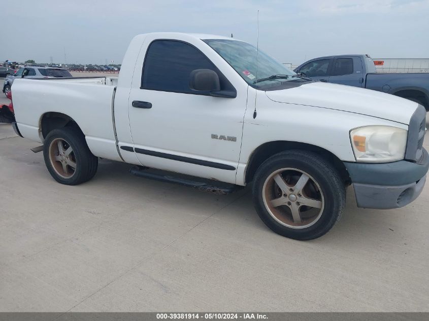 2008 Dodge Ram 1500 St/Sxt VIN: 1D7HA16K78J133798 Lot: 39381914