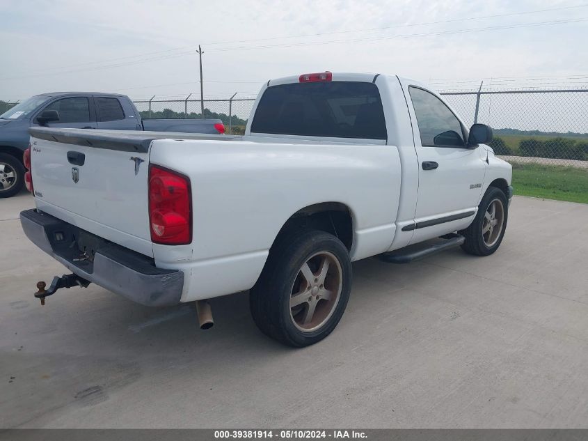 2008 Dodge Ram 1500 St/Sxt VIN: 1D7HA16K78J133798 Lot: 39381914