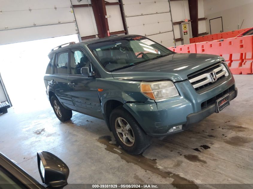 2008 Honda Pilot Ex-L VIN: 5FNYF18668B012456 Lot: 39381929