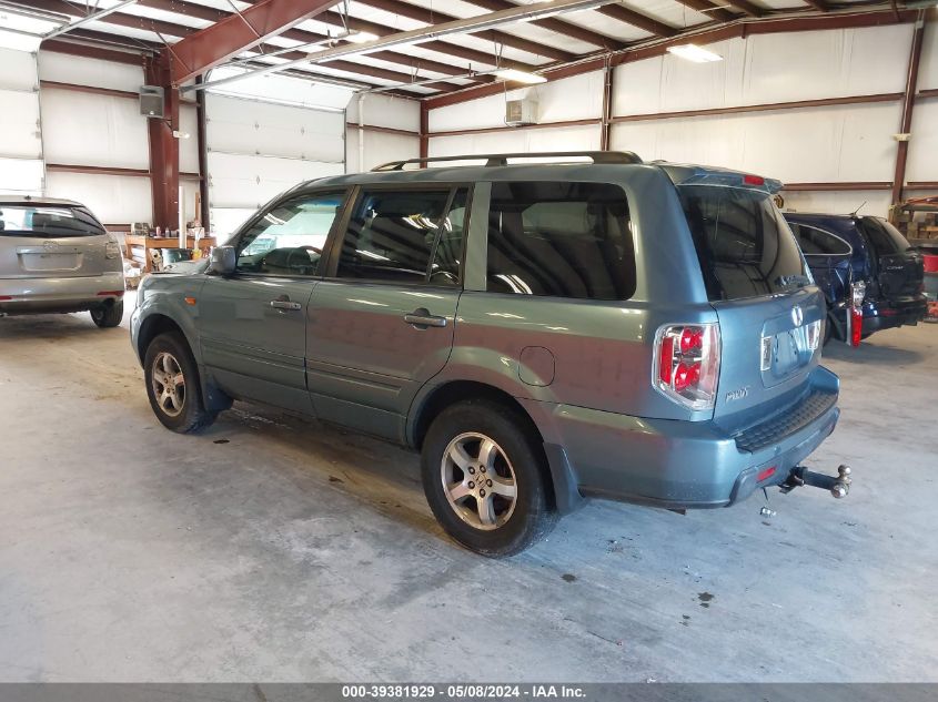 2008 Honda Pilot Ex-L VIN: 5FNYF18668B012456 Lot: 39381929