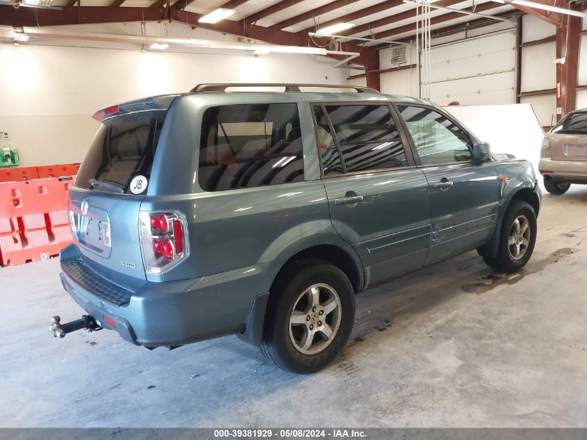 2008 Honda Pilot Ex-L VIN: 5FNYF18668B012456 Lot: 39381929