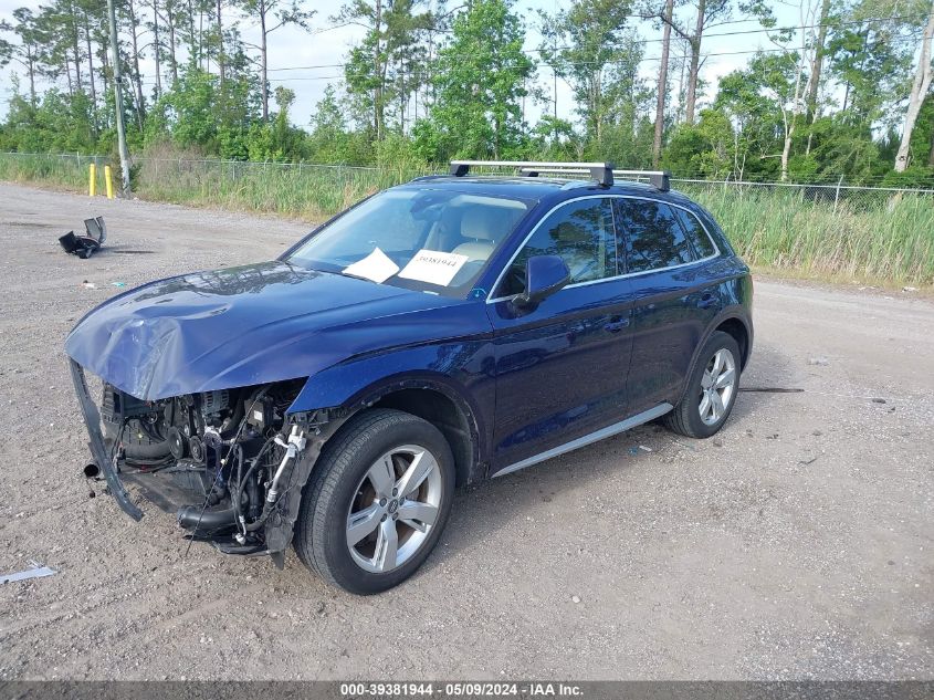 2019 Audi Q5 45 Premium VIN: WA1BNAFY7K2036623 Lot: 39381944