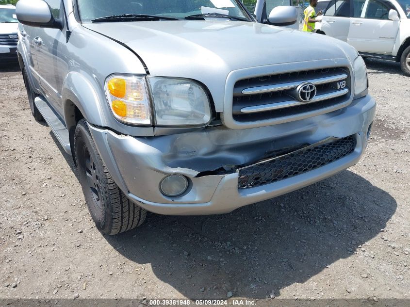 2001 Toyota Sequoia Limited V8 VIN: 5TDBT48A21S004408 Lot: 39381948