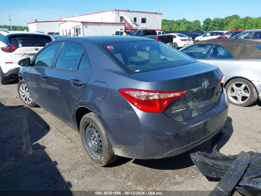 2018 Toyota Corolla Le VIN: 2T1BURHE0JC991774 Lot: 39381956