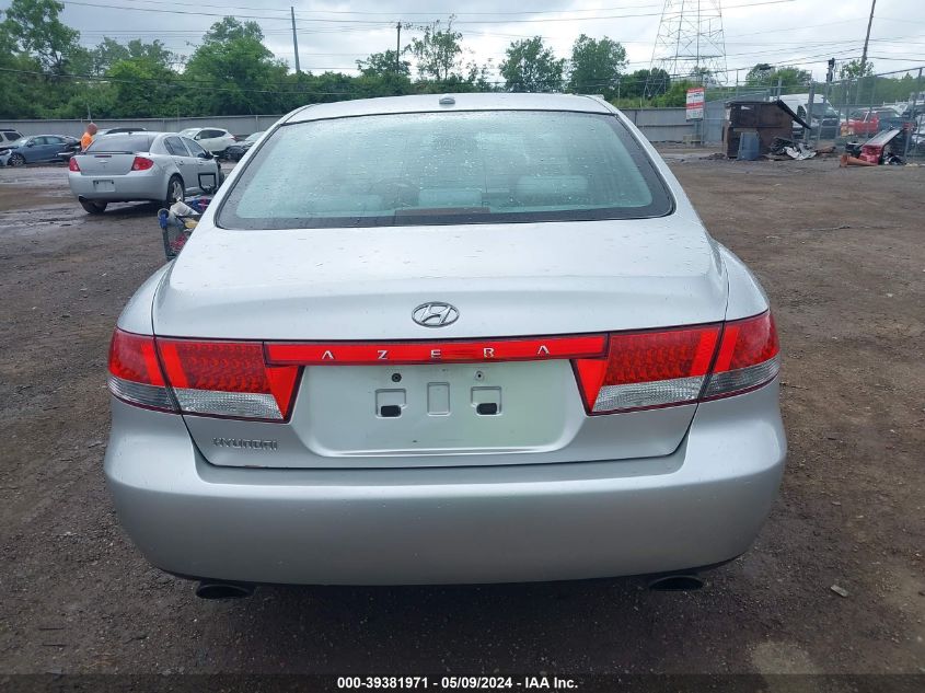 2007 Hyundai Azera Gls VIN: KMHFC46D97A226265 Lot: 39381971