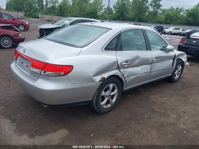 2007 Hyundai Azera Gls VIN: KMHFC46D97A226265 Lot: 39381971