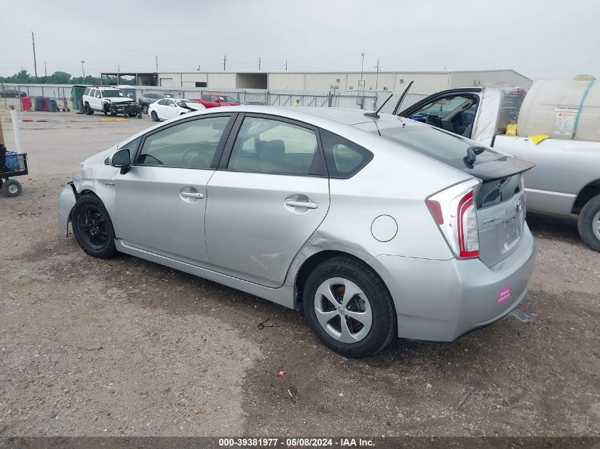 2013 Toyota Prius Three VIN: JTDKN3DU4D5546821 Lot: 39381977