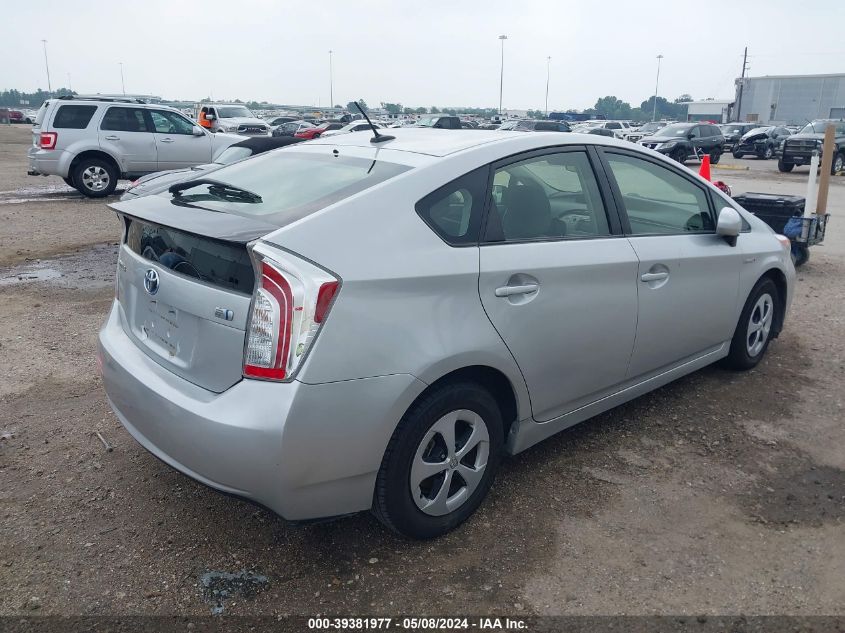 2013 Toyota Prius Three VIN: JTDKN3DU4D5546821 Lot: 39381977