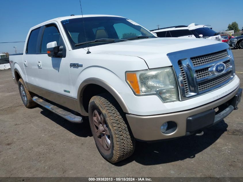 2011 Ford F-150 Lariat VIN: 1FTFW1ET8BFB71225 Lot: 39382013