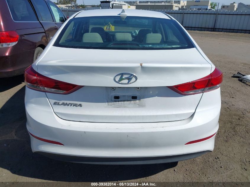 2017 Hyundai Elantra Se VIN: 5NPD84LF1HH154992 Lot: 39382014