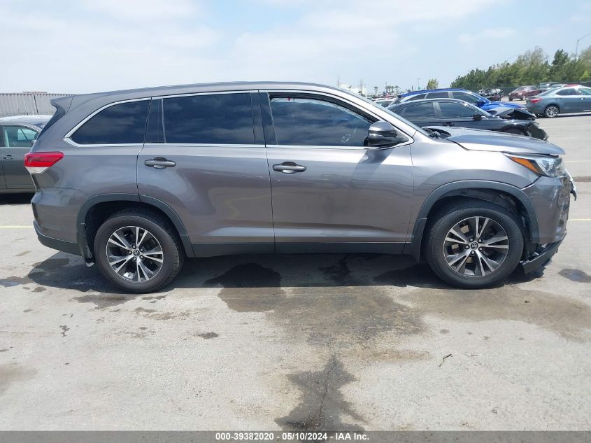 2019 Toyota Highlander Le VIN: 5TDBZRFH4KS972765 Lot: 39382020