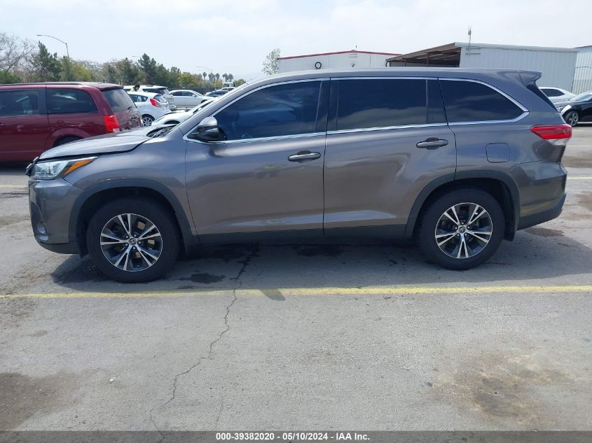 2019 Toyota Highlander Le VIN: 5TDBZRFH4KS972765 Lot: 39382020