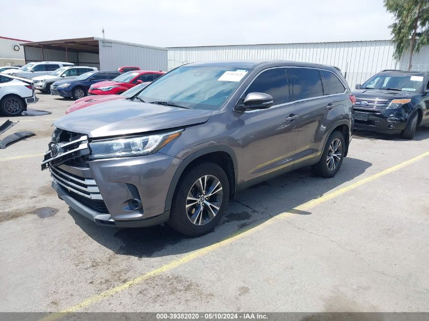 2019 Toyota Highlander Le VIN: 5TDBZRFH4KS972765 Lot: 39382020